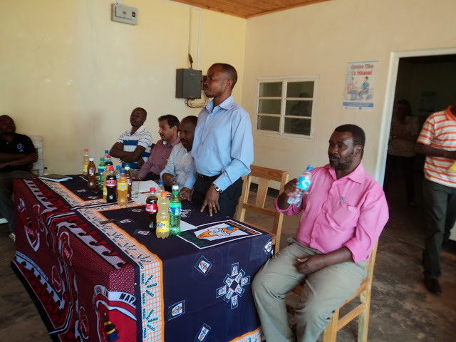 Njombe and Tanwat leaders meet Highlands Hope seniors; photo by Gabrel Kilamlya